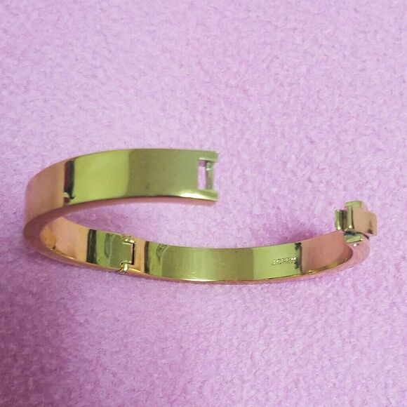 J.CREW BRACELETS GOLD COLOR CLAMP BANGLE - Picture 3 of 8